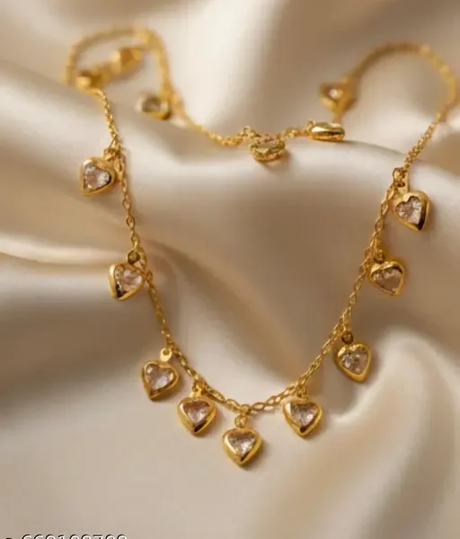 Fancy necklace | Dimond necklace | golden necklace | stylish necklace | precious necklace | gold plated necklace golden