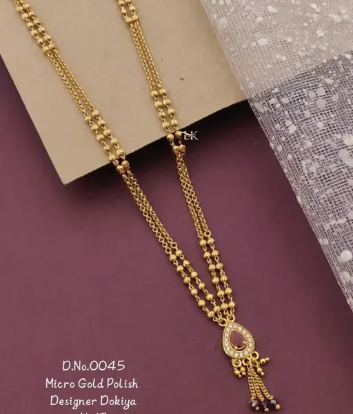 Fancy Gold Dokiya For Women & Girls